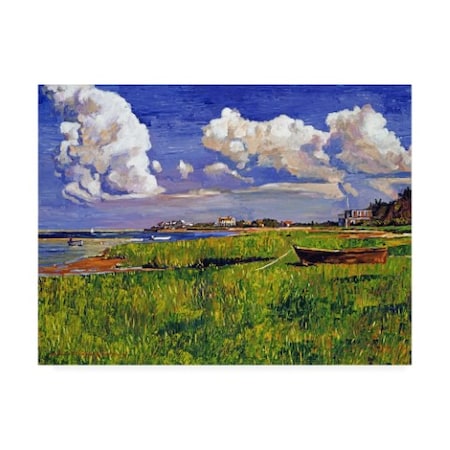 David Lloyd Glover 'A Cloudy Day At The Beach' Canvas Art,18x24